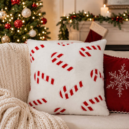 Candy Cane Throw Pillow