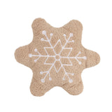 Plush Snowflake Shaped Throw Pillow