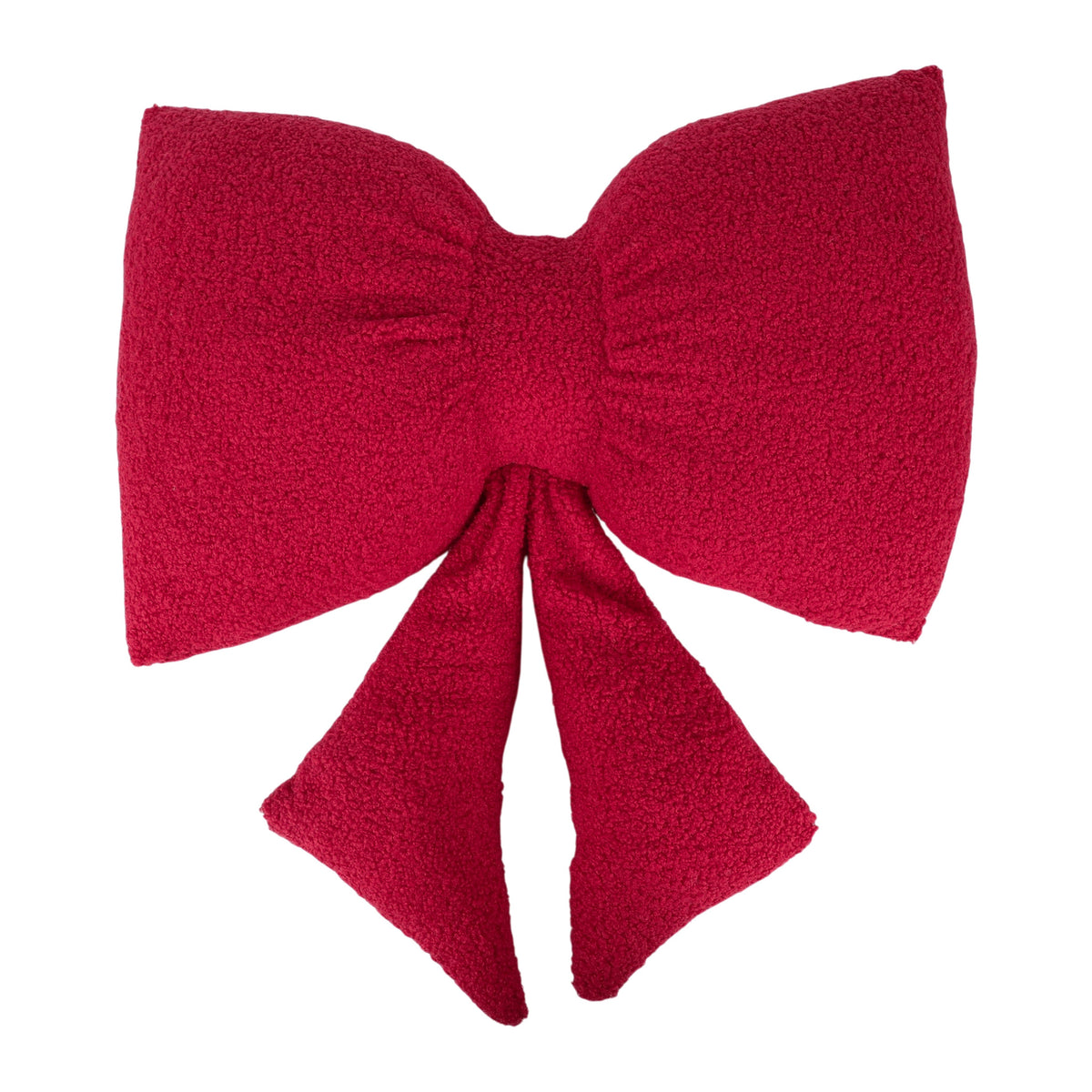 Boucle Bow Shaped Throw Pillow