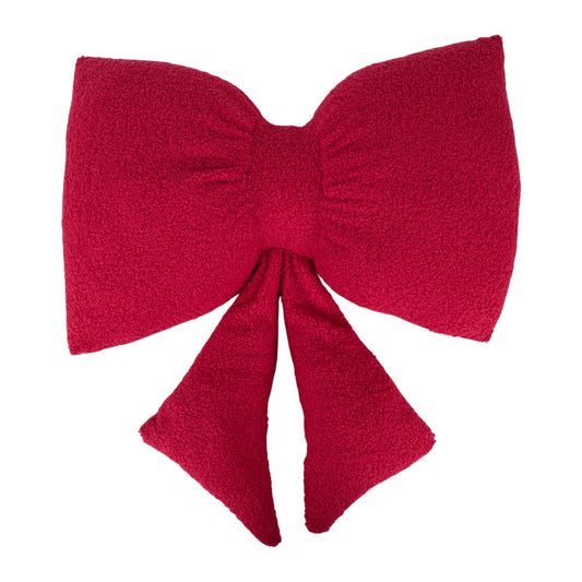 Boucle Bow Shaped Throw Pillow