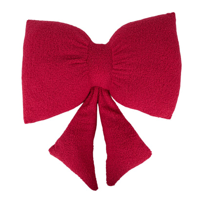 Boucle Bow Shaped Throw Pillow