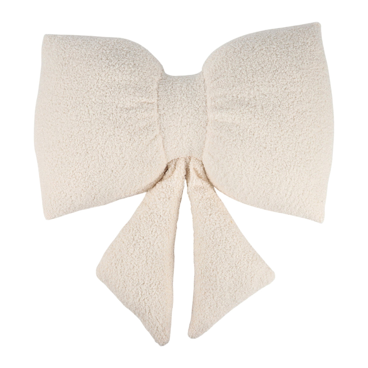 Boucle Bow Shaped Throw Pillow