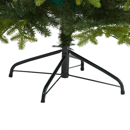 6' Belgium Fir “Natural Look” Artificial Christmas Tree with 300 Clear LED Lights
