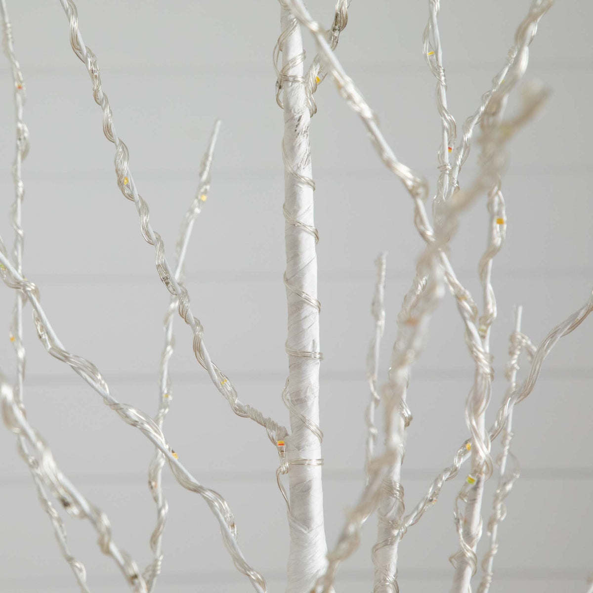 6' Pre-Lit Artificial White Birch Tree with 400 Color Changing LED Lights