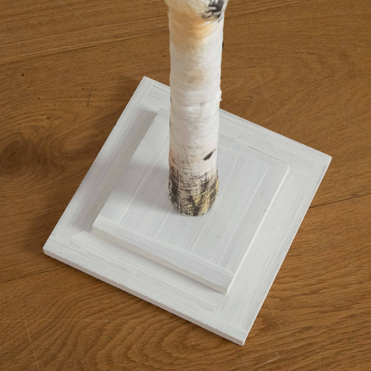 6' Pre-Lit Artificial White Birch Tree with 90 White LED Lights