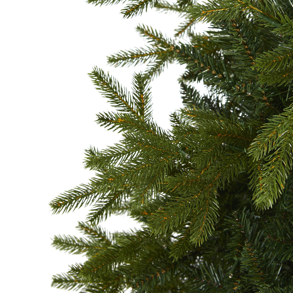7' Belgium Fir “Natural Look” Artificial Christmas Tree with 500 Clear LED Lights