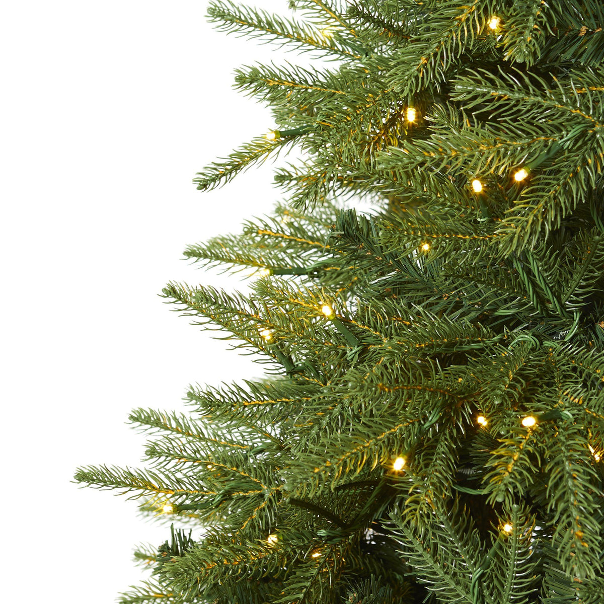 7' Vancouver Fir “Natural Look” Artificial Christmas Tree with 500 Clear LED Lights and 2542 Bendable Branches