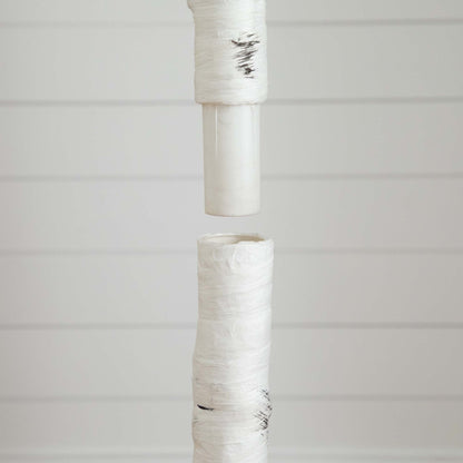 8' Pre-Lit Artificial White Birch Tree with 500 Warm White LED Lights