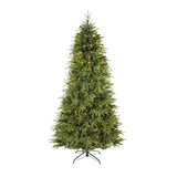8' Vancouver Fir “Natural Look” Artificial Christmas Tree with 700 Clear LED Lights and 3470 Bendable Branches