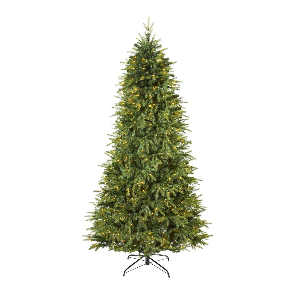 8' Vancouver Fir “Natural Look” Artificial Christmas Tree with 700 Clear LED Lights and 3470 Bendable Branches