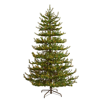 8' Vancouver Mountain Pine Artificial Christmas Tree with 650 Clear Lights and 2199 Bendable Branches